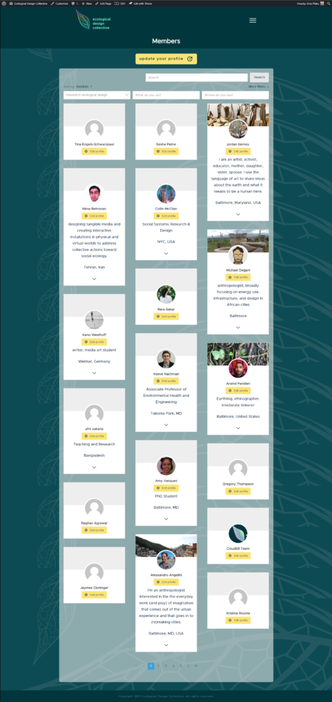 EcoDesignCollective Members Page